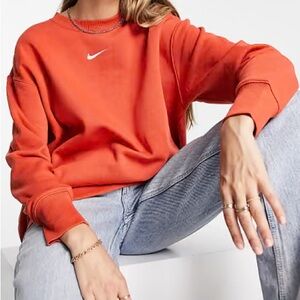 Nike Vibrant Orange Crewneck Sweatshirt